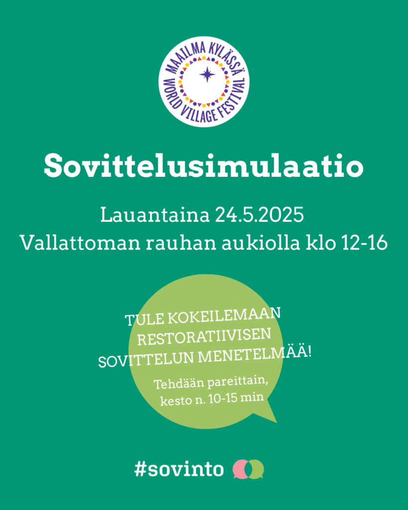 sovittelusimulaation mainos